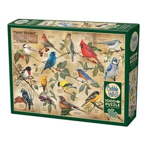 Cobble Hill Popular Wild Birds of North America 1000 pc Jigsaw Puzzle Box Damage